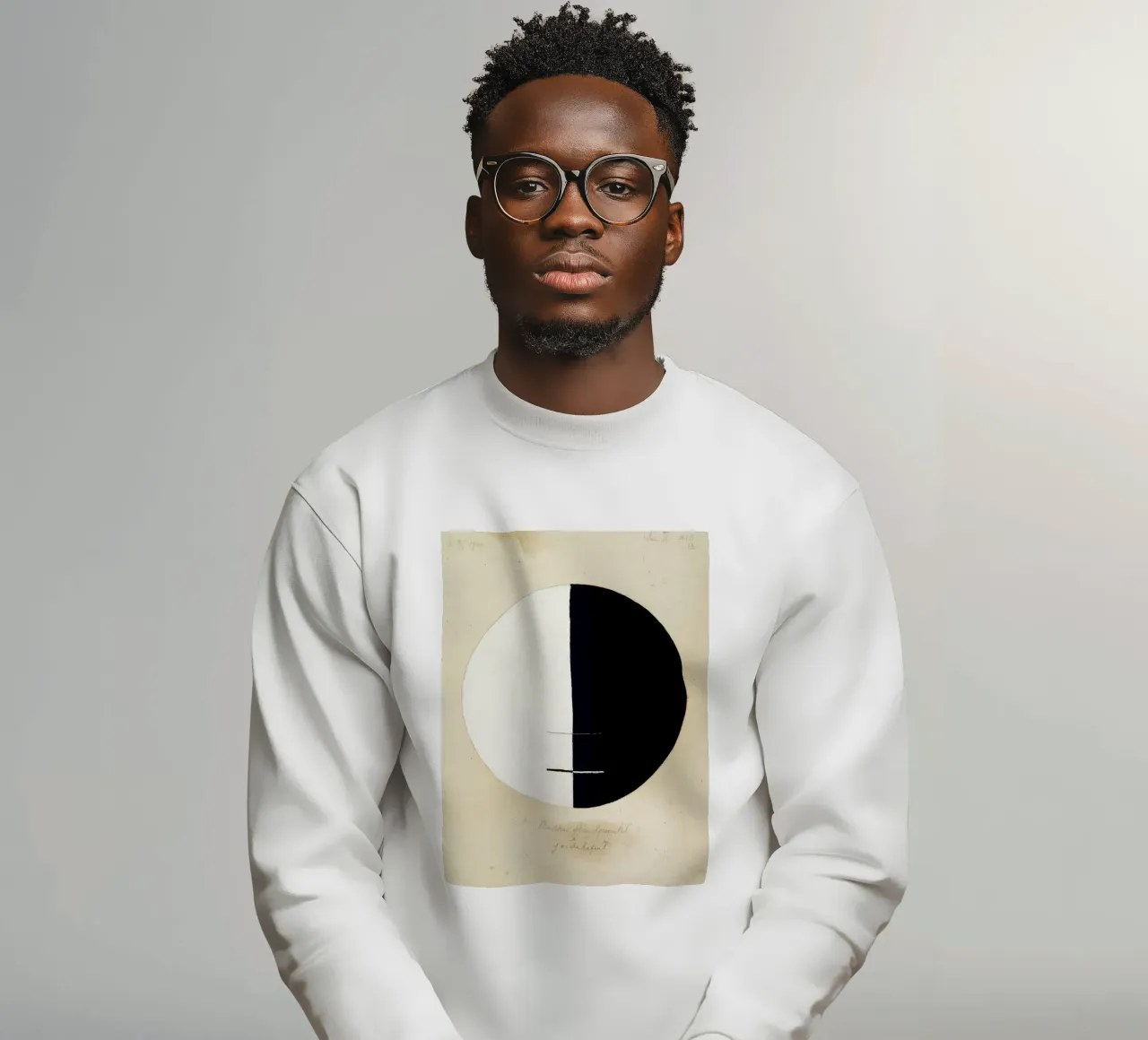 Hilma af Klint "Le point de vue de Bouddha" Yin Yang Abstrait sweat de homdeco