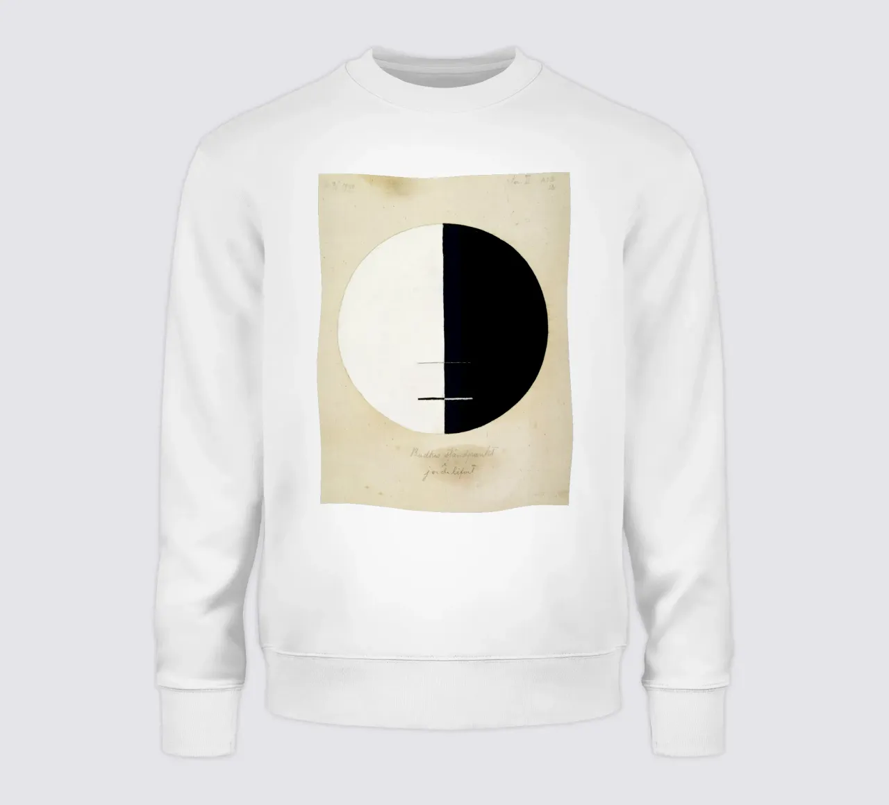 Hilma af Klint "Le point de vue de Bouddha" Yin Yang Abstrait sweat de homdeco