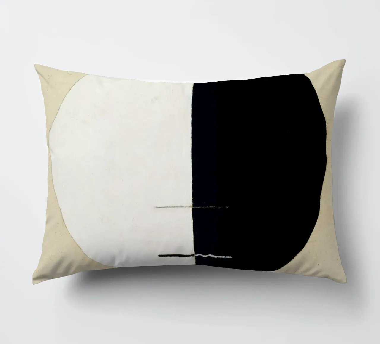 Hilma af Klint "Le point de vue de Bouddha" Yin Yang Abstrait coussin de homdeco