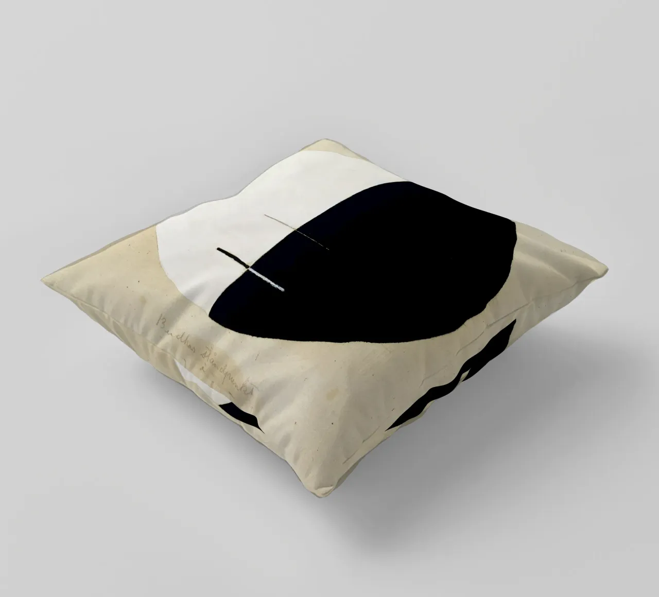 Hilma af Klint "Le point de vue de Bouddha" Yin Yang Abstrait coussin de homdeco