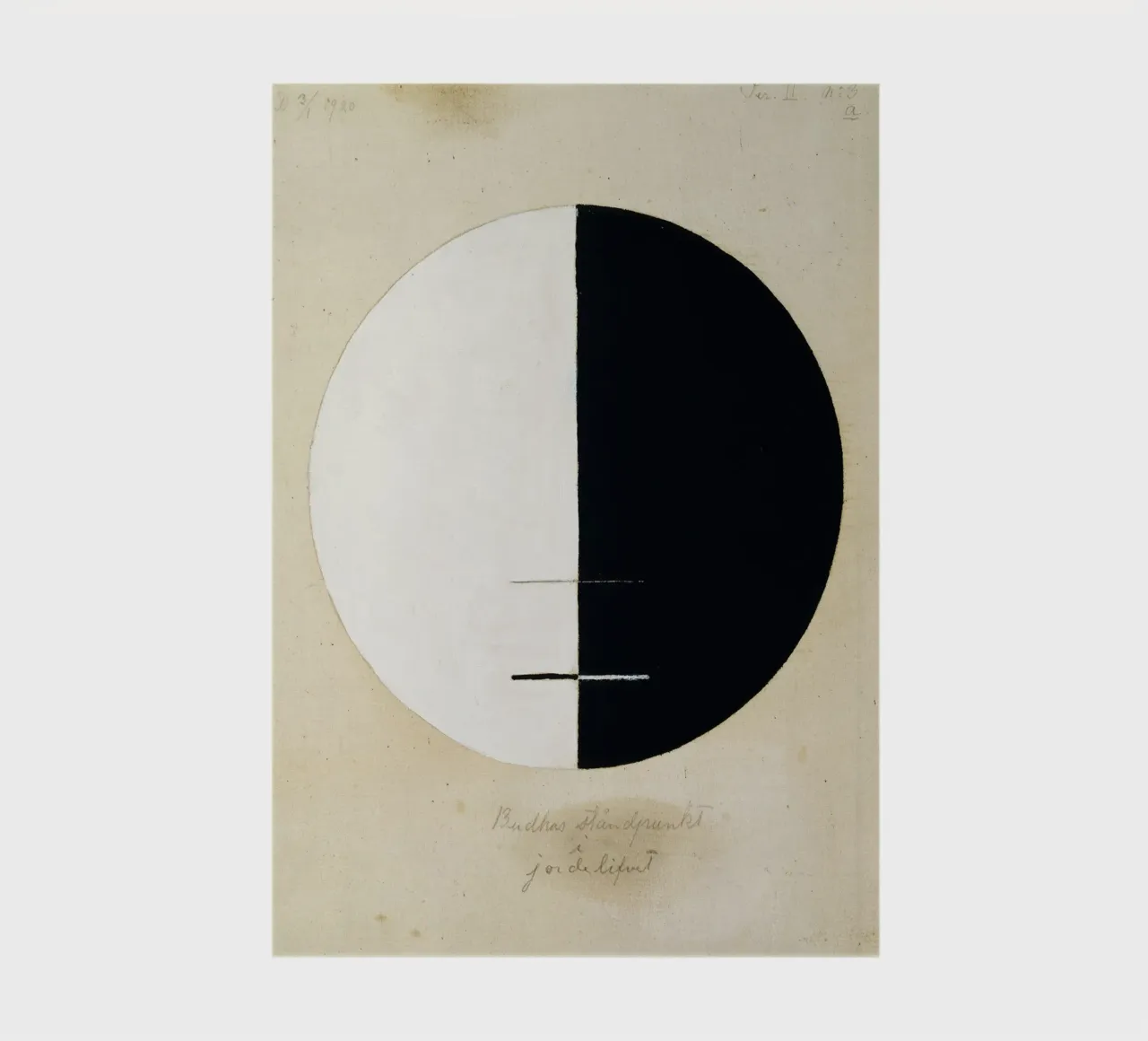 Hilma af Klint "Le point de vue de Bouddha" Yin Yang Abstrait carnet de notes de homdeco