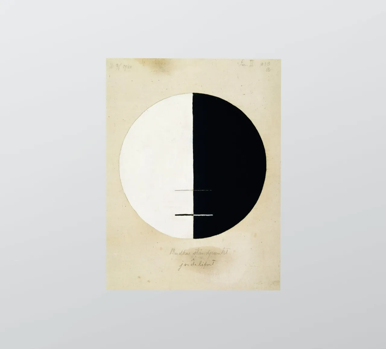 Hilma af Klint "Le point de vue de Bouddha" Yin Yang Abstrait autocollant de homdeco