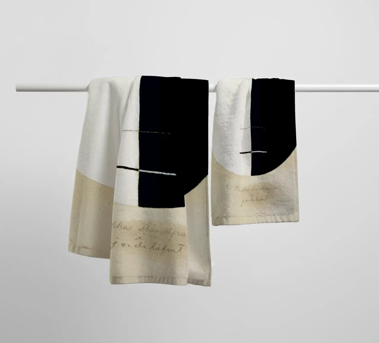 Hilma af Klint "Le point de vue de Bouddha" Yin Yang Abstrait serviette de bain de homdeco