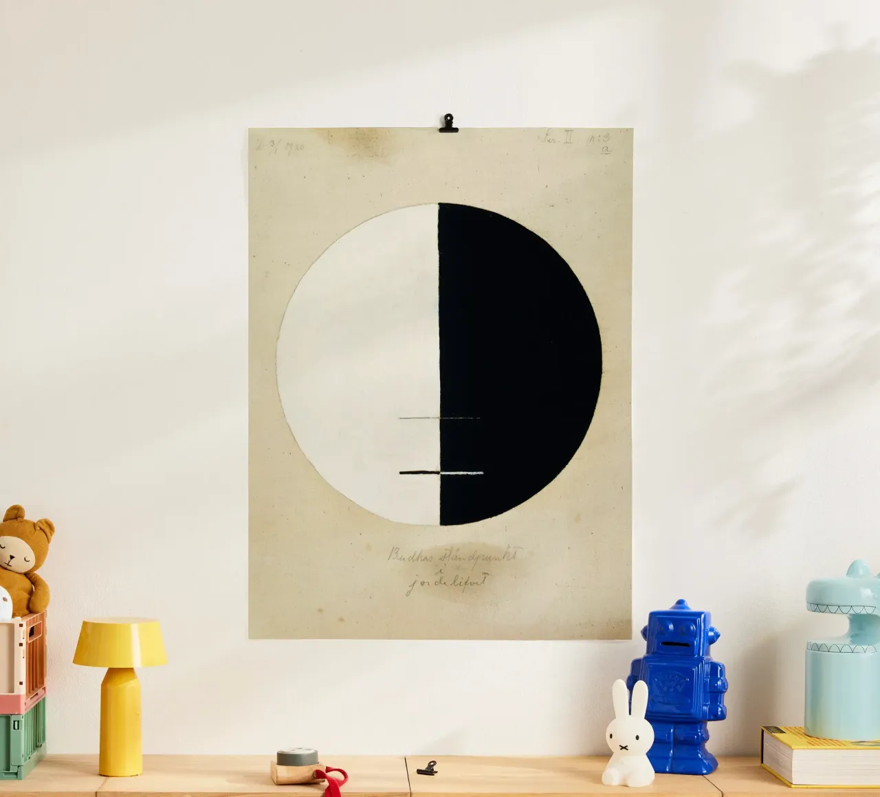 Hilma af Klint "Le point de vue de Bouddha" Yin Yang Abstrait hahnemühle de homdeco