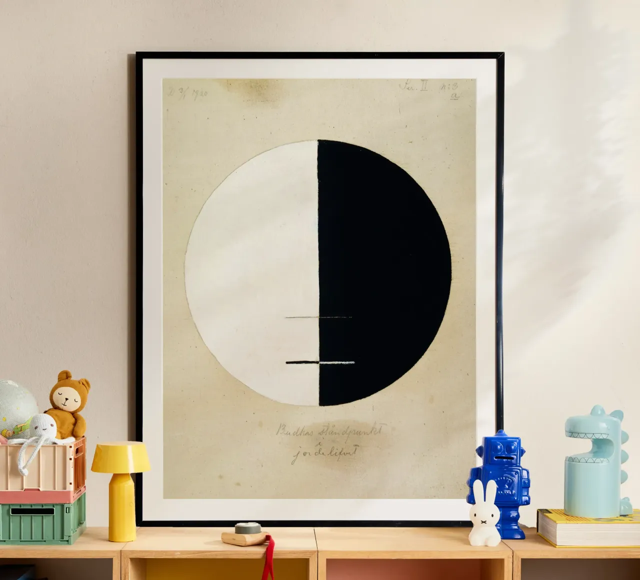 Hilma af Klint "Le point de vue de Bouddha" Yin Yang Abstrait hahnemühle de homdeco