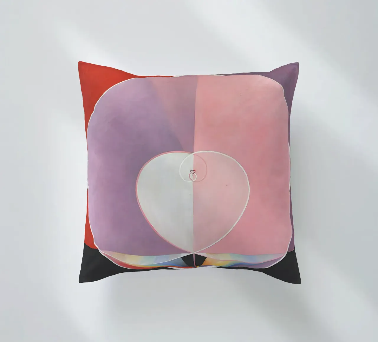 Hilma af Klint "Colombe n. 2" Simbolo d'amore astratto cuscino da homdeco