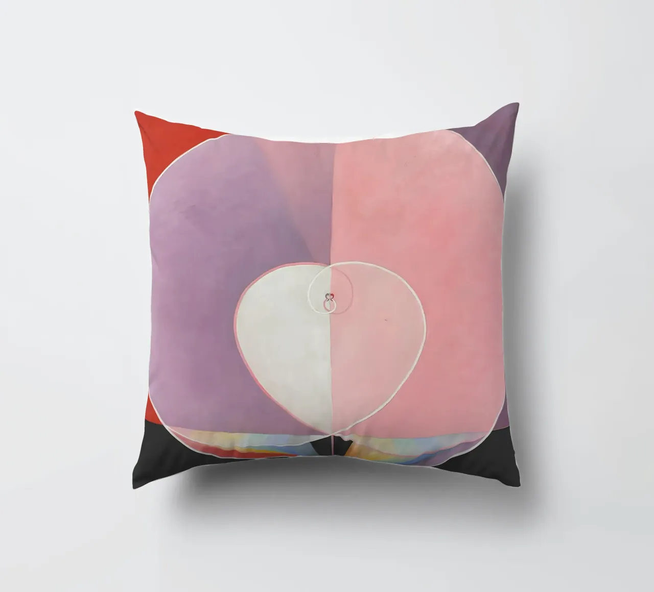 Hilma af Klint "Colombe n. 2" Simbolo d'amore astratto cuscino da homdeco
