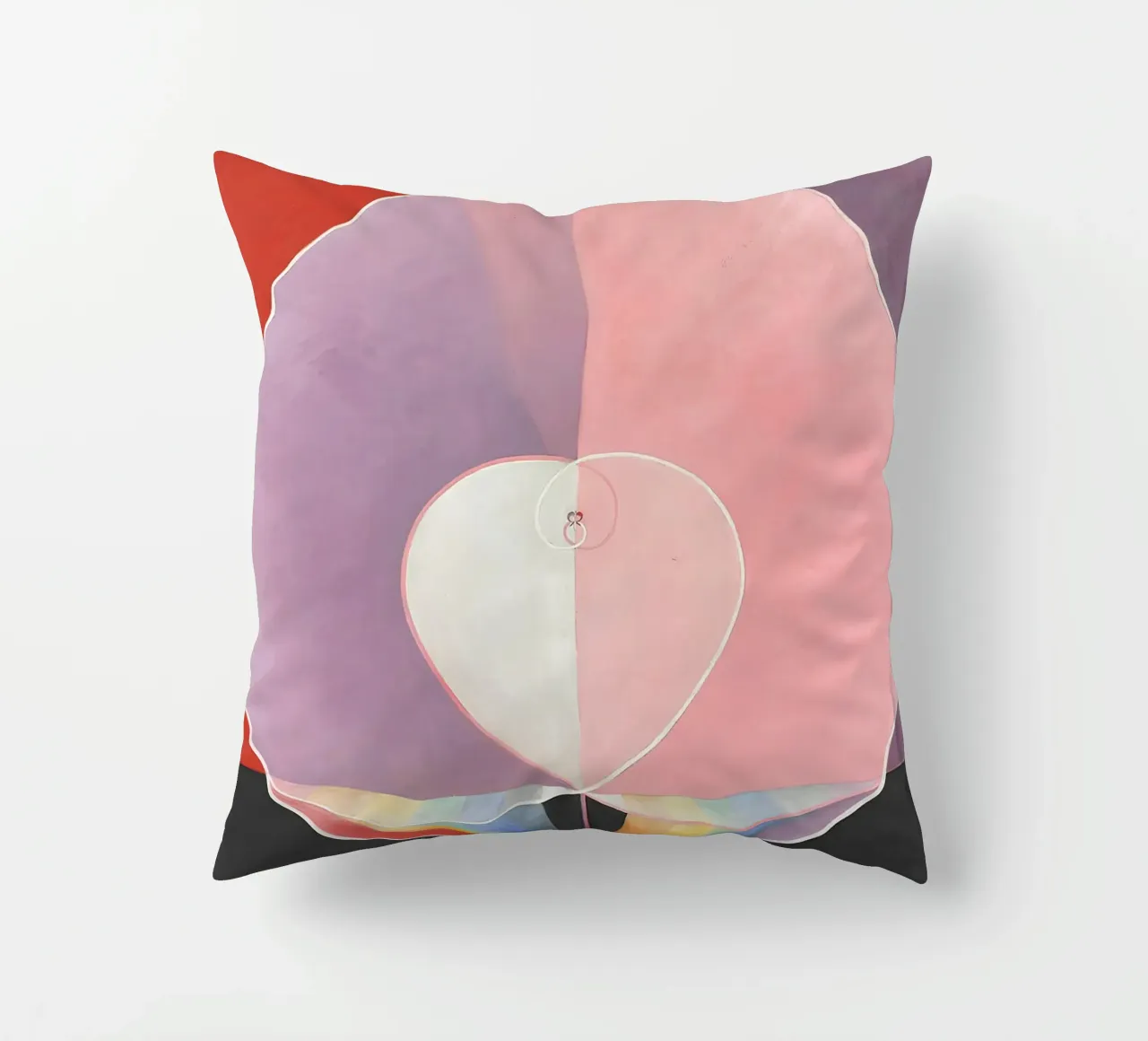 Hilma af Klint "Colombe n. 2" Simbolo d'amore astratto cuscino da homdeco