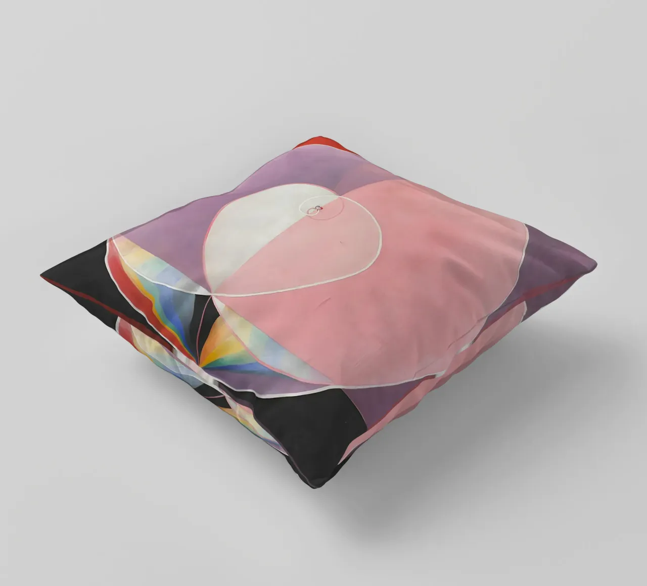 Hilma af Klint "Colombe n. 2" Simbolo d'amore astratto cuscino da homdeco