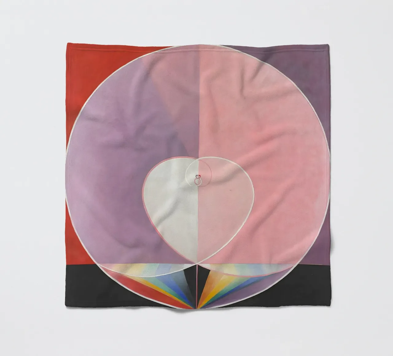 Hilma af Klint "Colombe n. 2" Simbolo d'amore astratto coperta in pile da homdeco