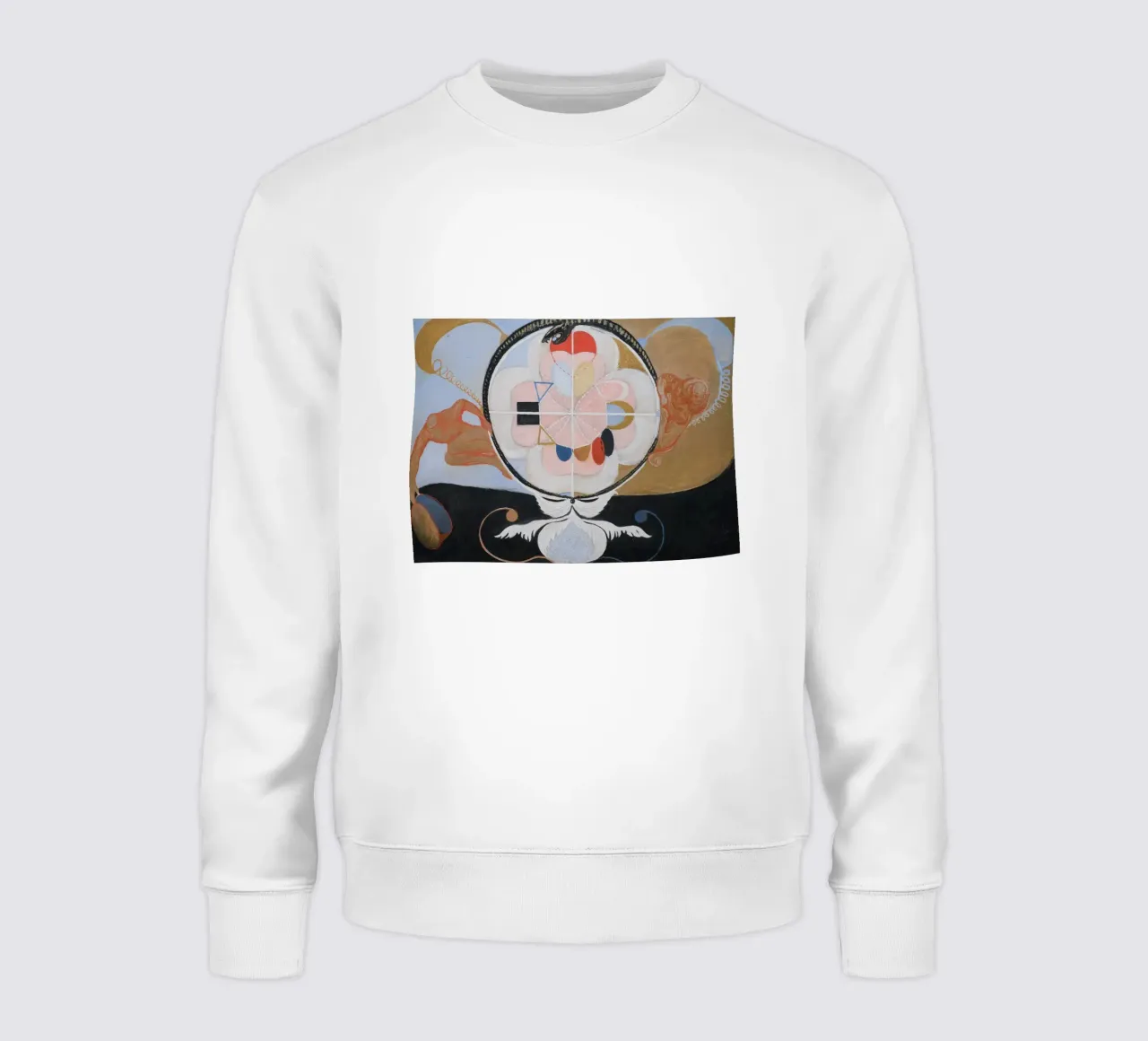 Hilma af Klint "Evolution No. 13" Cosmic Abstract sweatshirt by homdeco