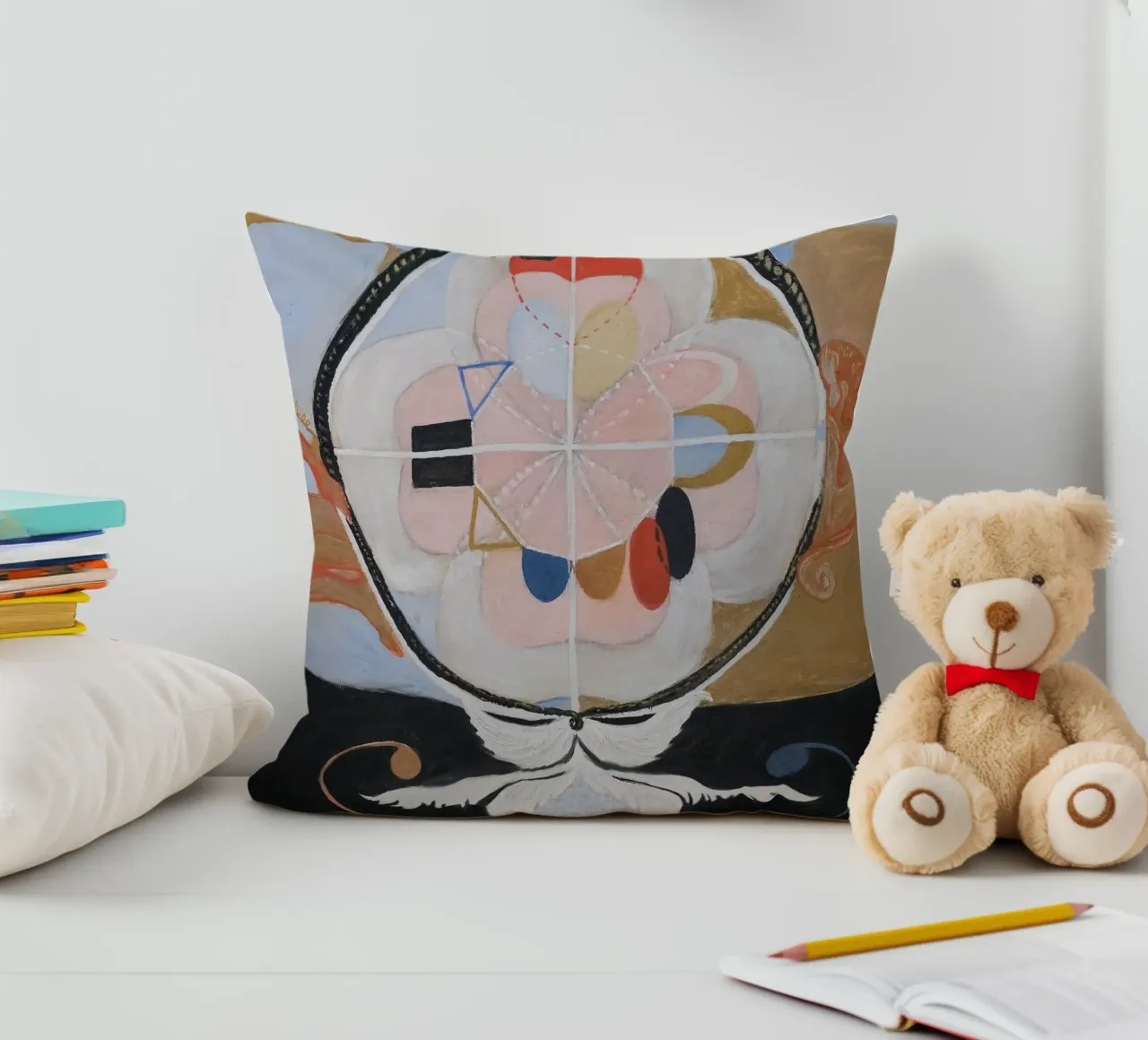 Hilma af Klint "Evoluzione n. 13" Astratto cosmico cuscino da homdeco