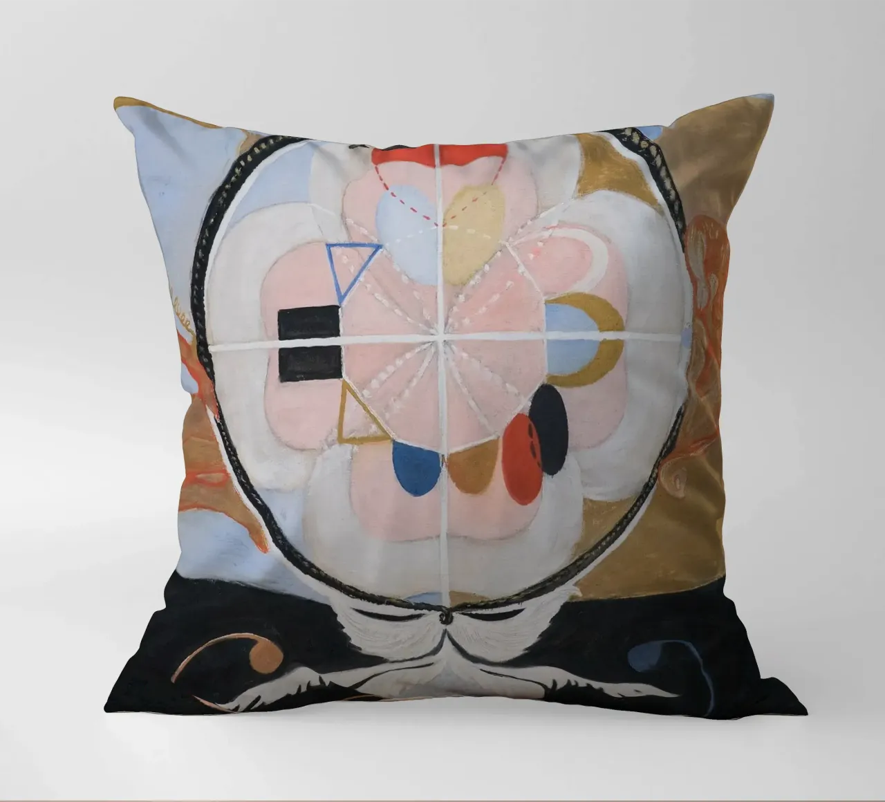 Hilma af Klint "Evoluzione n. 13" Astratto cosmico cuscino da homdeco