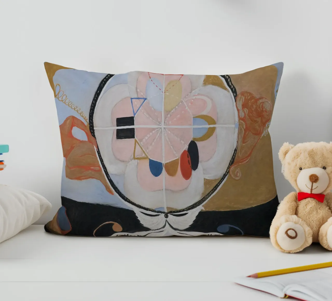 Hilma af Klint "Evoluzione n. 13" Astratto cosmico cuscino da homdeco