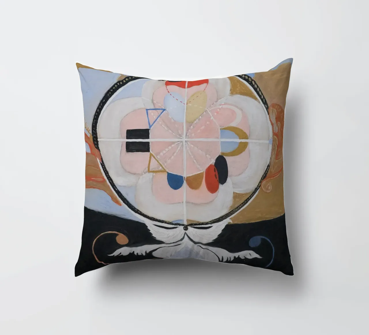 Hilma af Klint "Evoluzione n. 13" Astratto cosmico cuscino da homdeco
