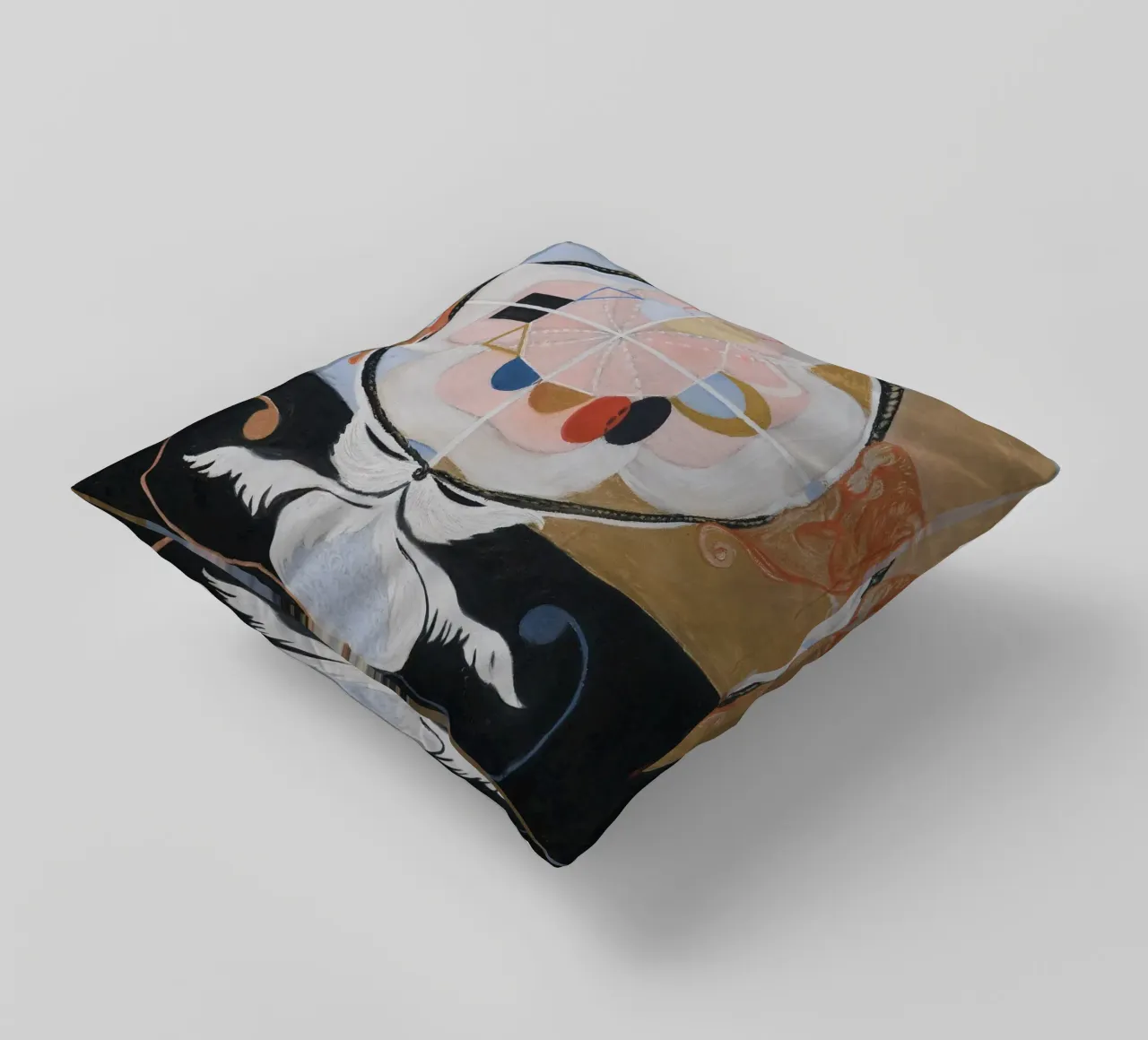 Hilma af Klint "Evoluzione n. 13" Astratto cosmico cuscino da homdeco