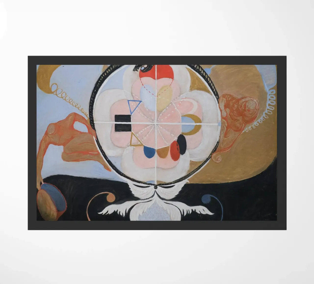 Hilma af Klint "Evoluzione n. 13" Astratto cosmico zerbino da homdeco