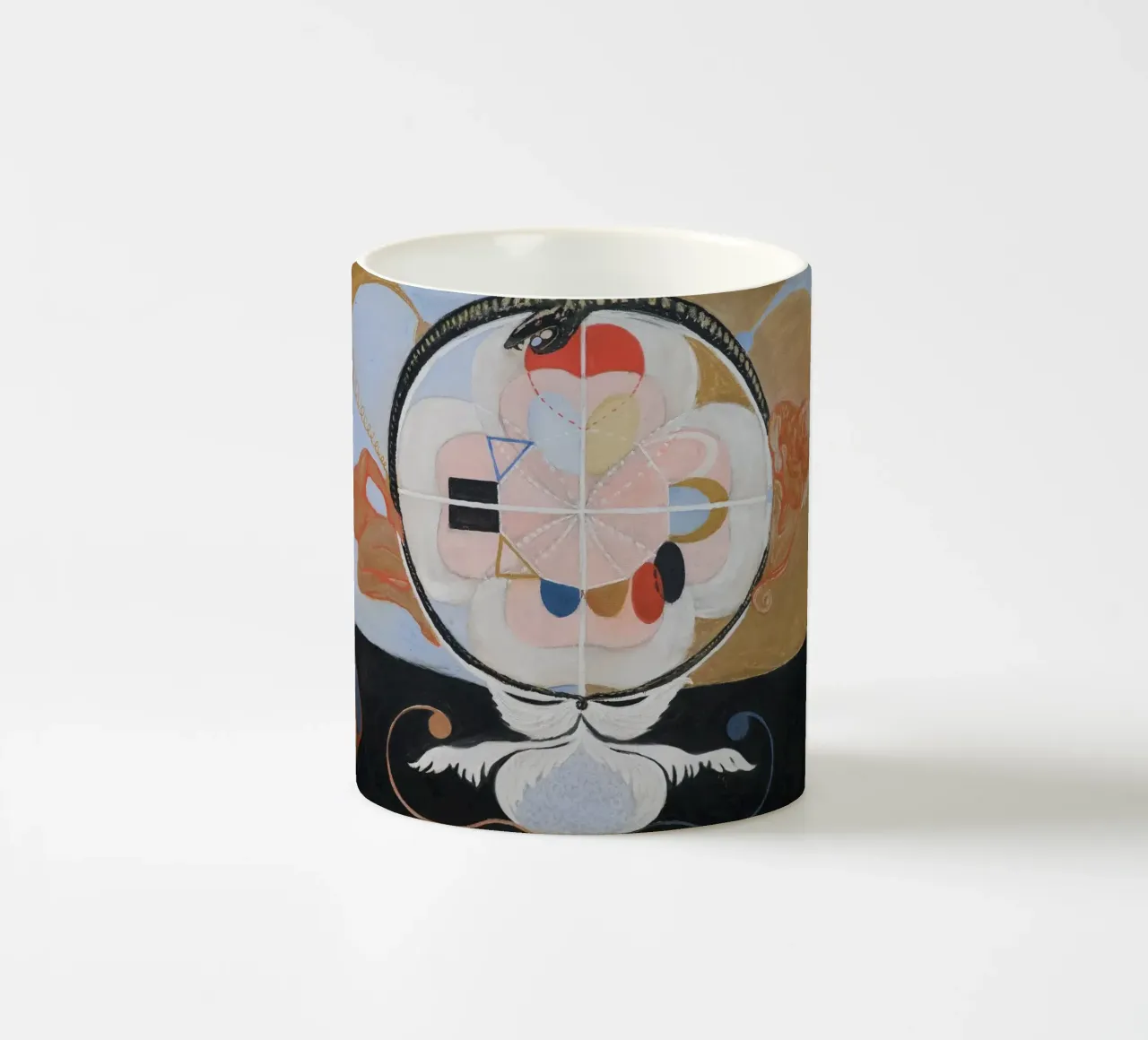 Hilma af Klint "Evoluzione n. 13" Astratto cosmico tazza in ceramica da homdeco