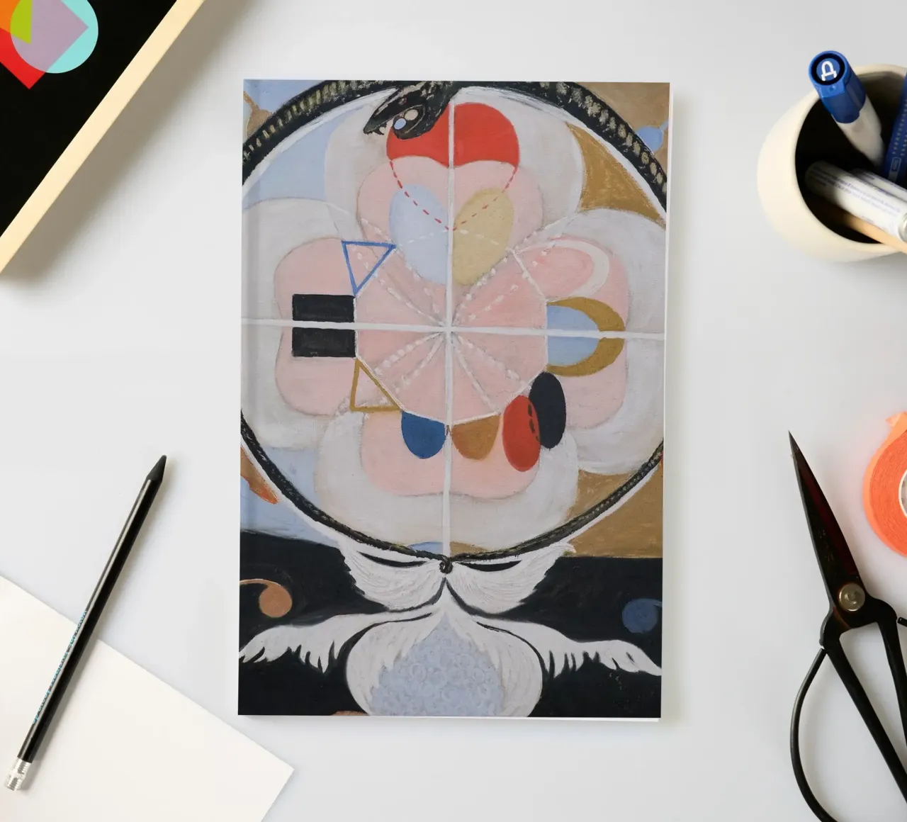 Hilma af Klint "Evoluzione n. 13" Astratto cosmico diario da homdeco