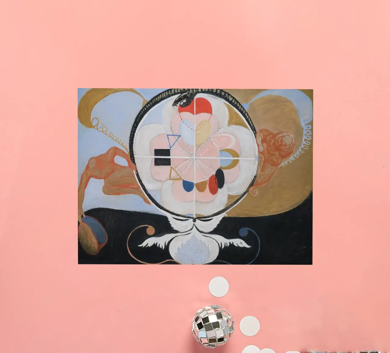 Hilma af Klint "Evolución nº 13" Abstracto cósmico pegatina de homdeco