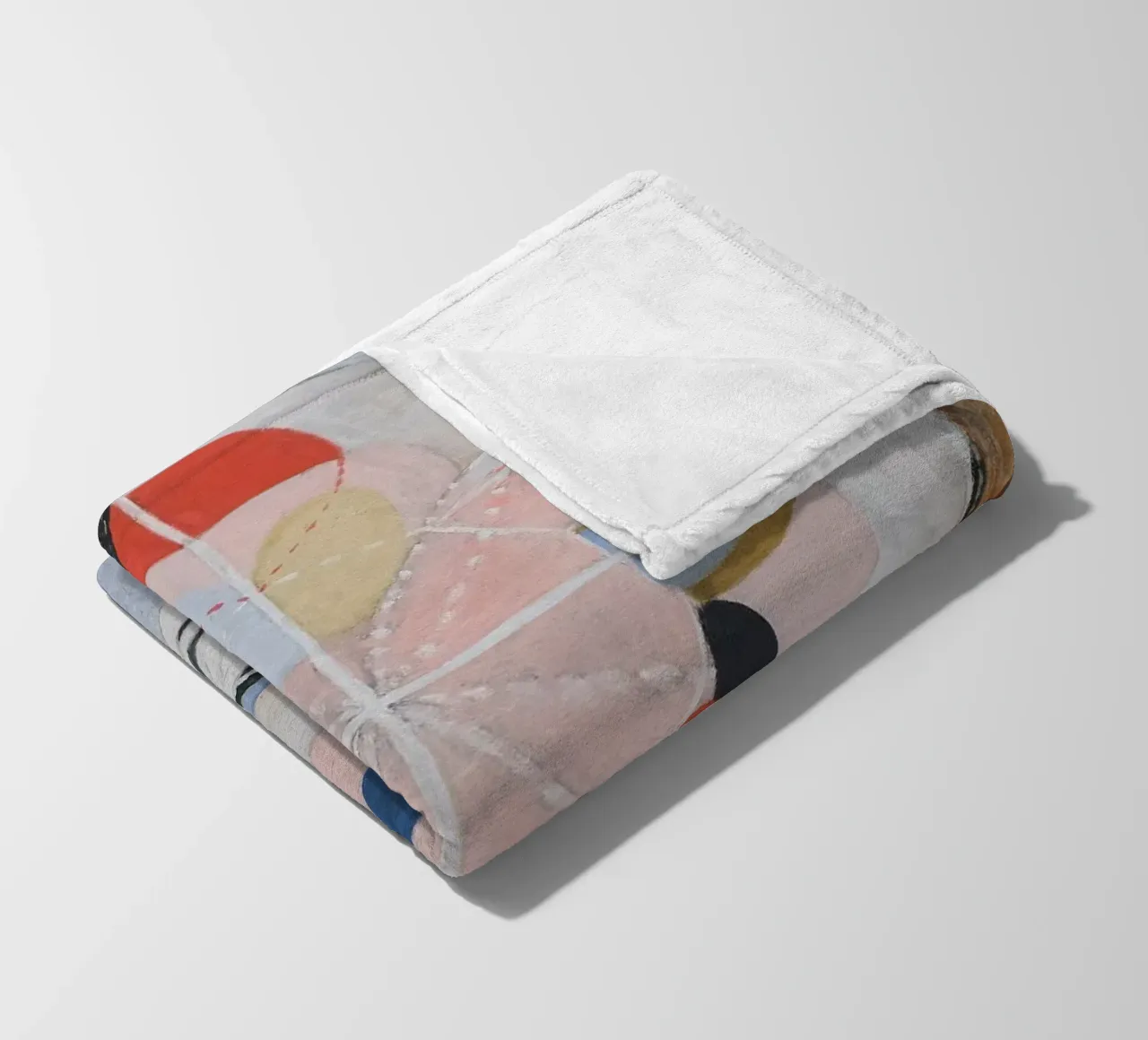 Hilma af Klint "Evoluzione n. 13" Astratto cosmico coperta in pile da homdeco