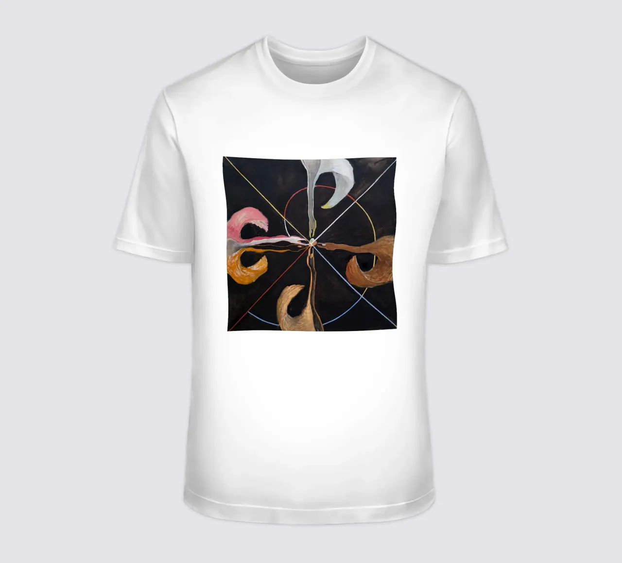 Hilma af Klint "The Swan No. 7" Cosmic Convergence Print t-shirt by homdeco