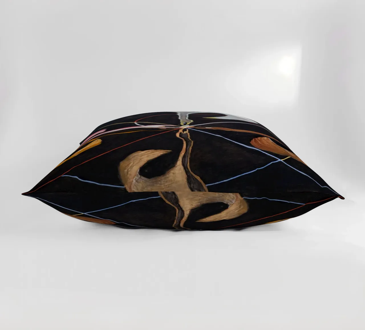 Hilma af Klint "The Swan No. 7" Cosmic Convergence Print decorative cushion by homdeco