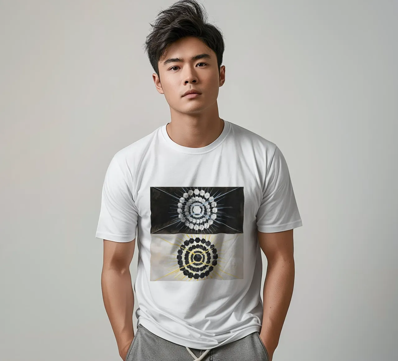 Hilma af Klint "Cigno n. 8" Dualità cosmica Astratto t-shirt da homdeco