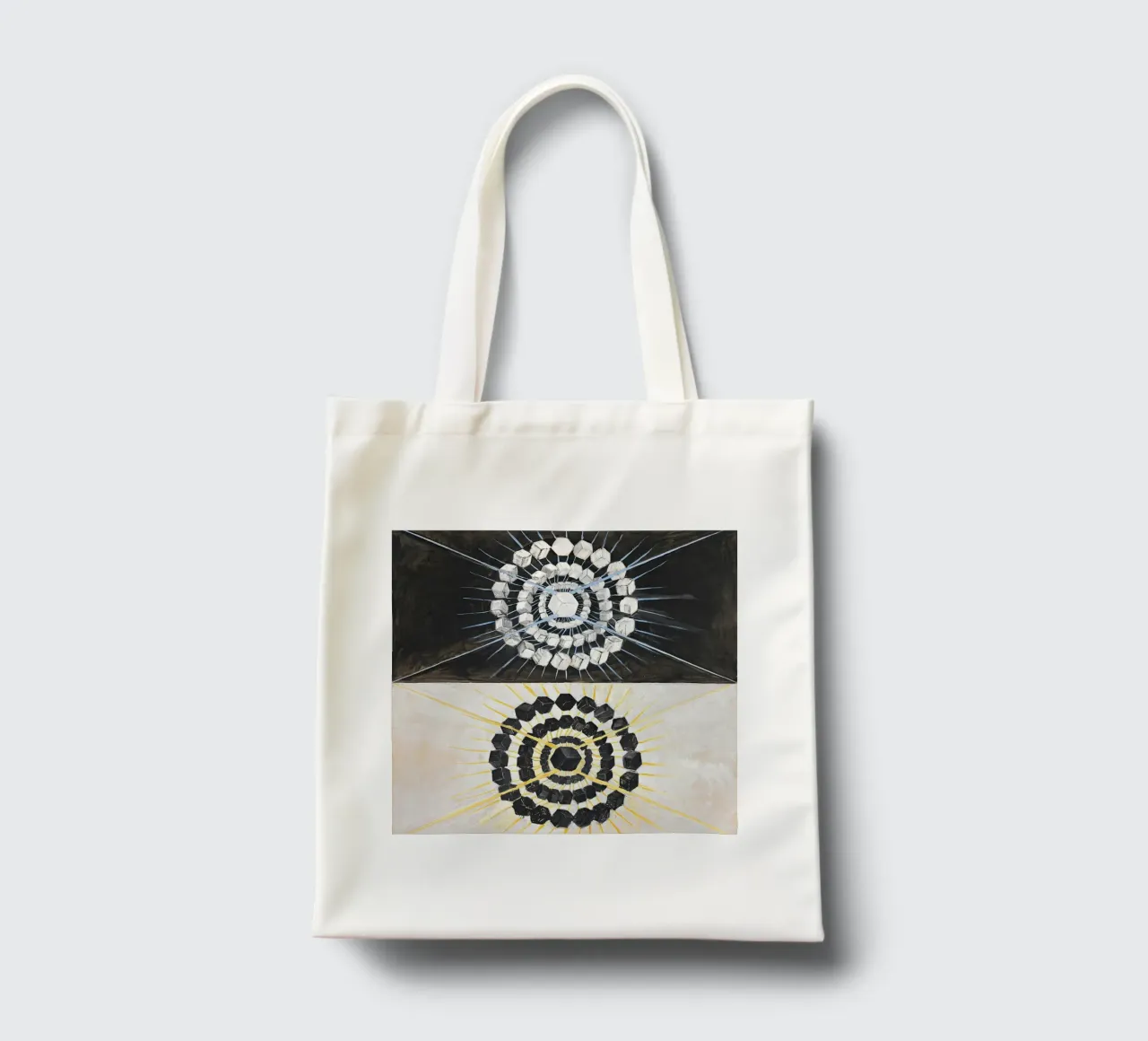 Hilma af Klint "Cigno n. 8" Dualità cosmica Astratto borsa in juta da homdeco