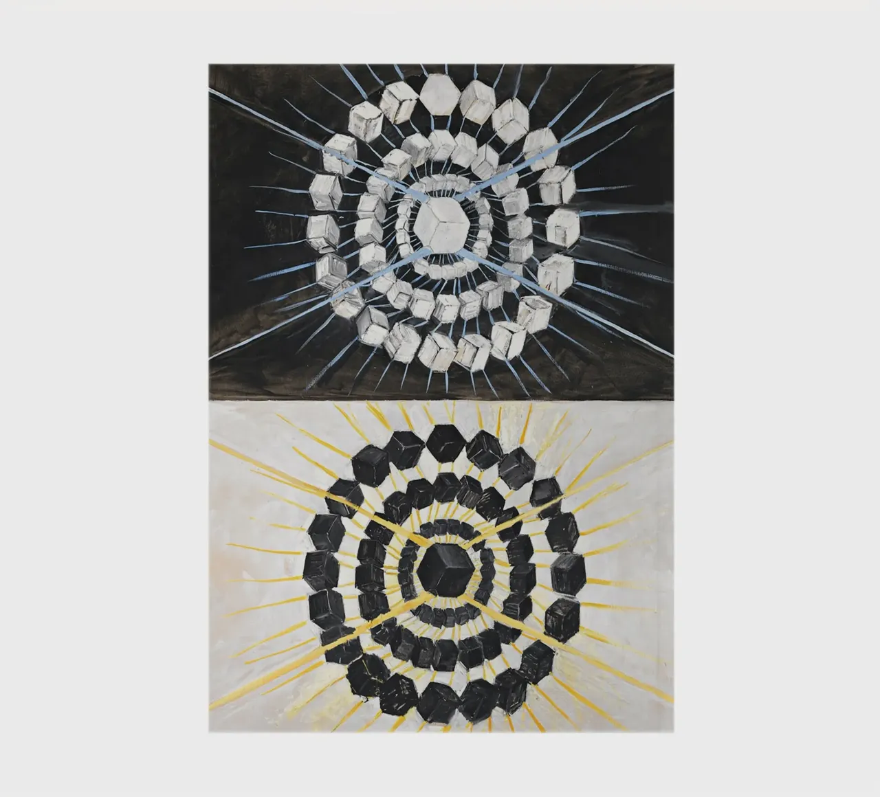 Hilma af Klint "Swan No. 8" Cosmic Duality Abstract notebook by homdeco