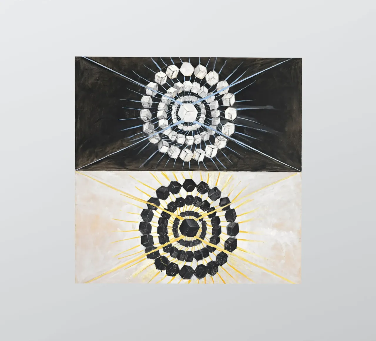 Hilma af Klint "Cigno n. 8" Dualità cosmica Astratto adesivo da homdeco