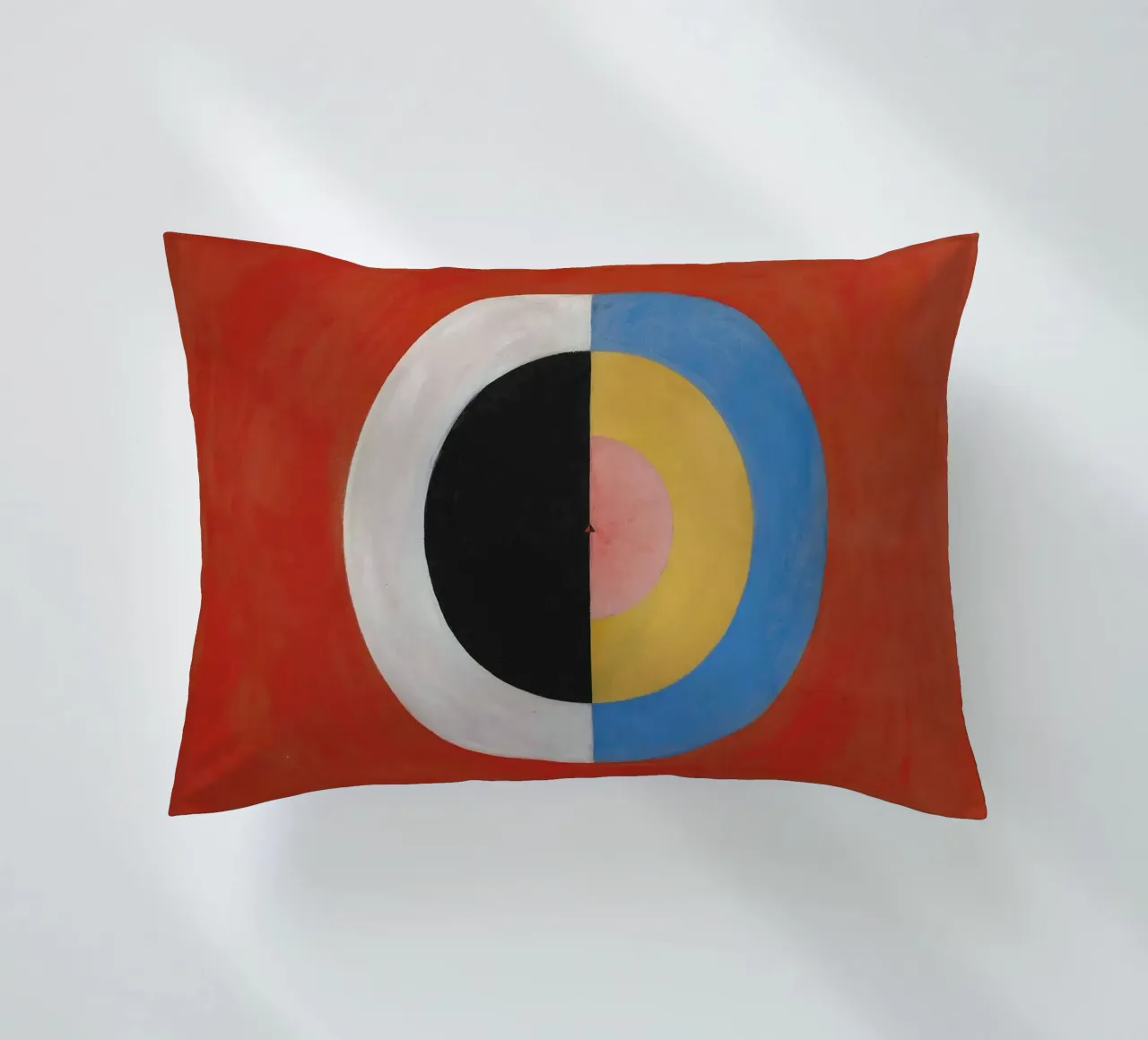 Hilma af Klint "The Swan No. 17" Cosmic Balance Print decorative cushion by homdeco