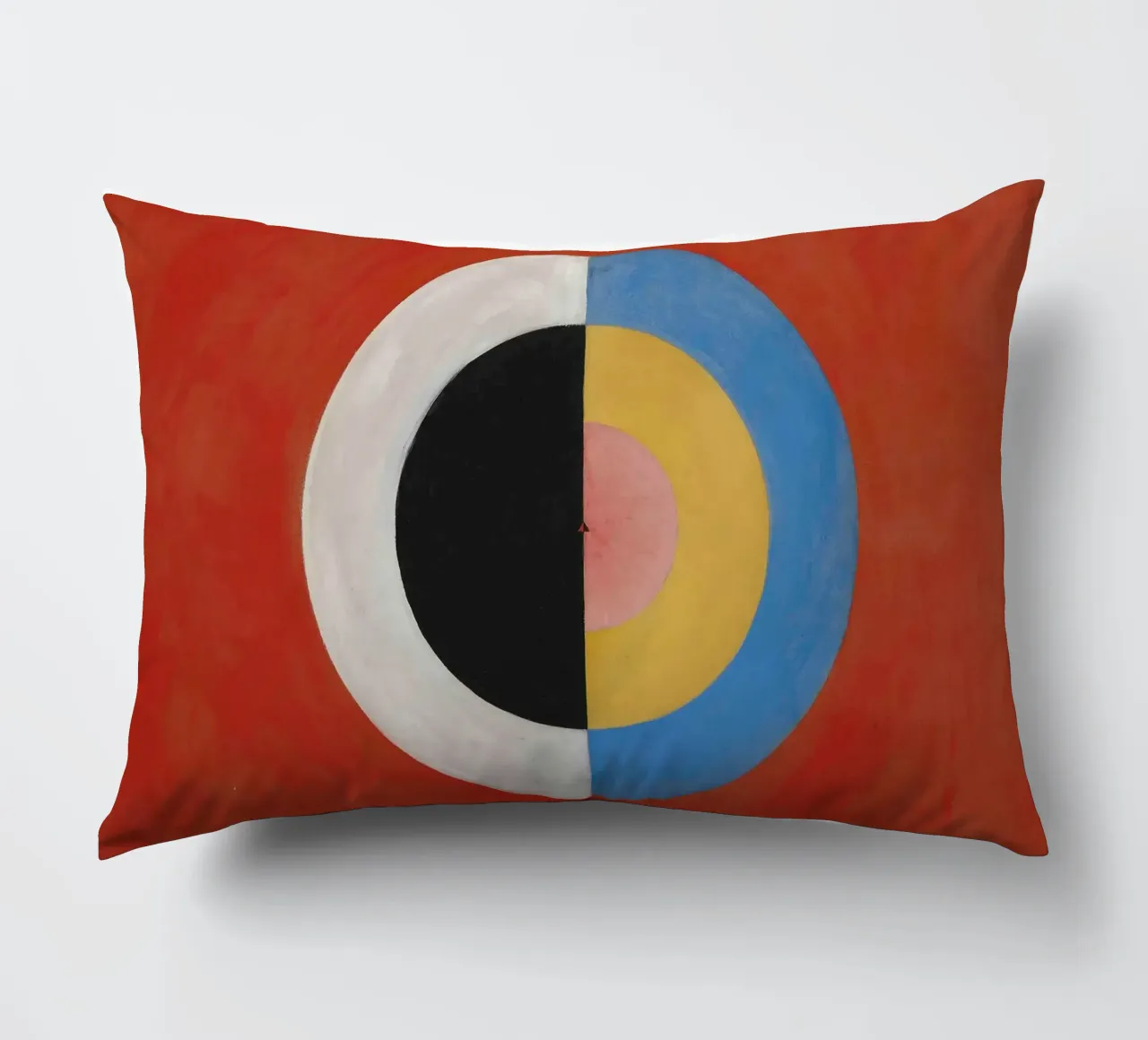 Hilma af Klint "The Swan No. 17" Cosmic Balance Print decorative cushion by homdeco
