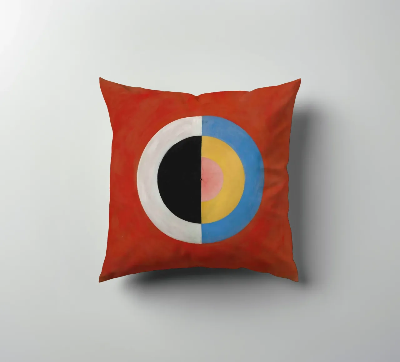 Hilma af Klint "The Swan No. 17" Cosmic Balance Print decorative cushion by homdeco