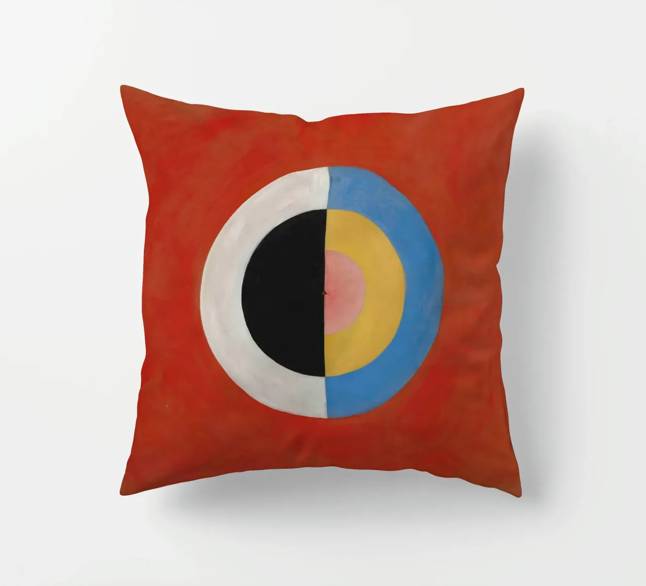 Hilma af Klint "The Swan No. 17" Cosmic Balance Print decorative cushion by homdeco