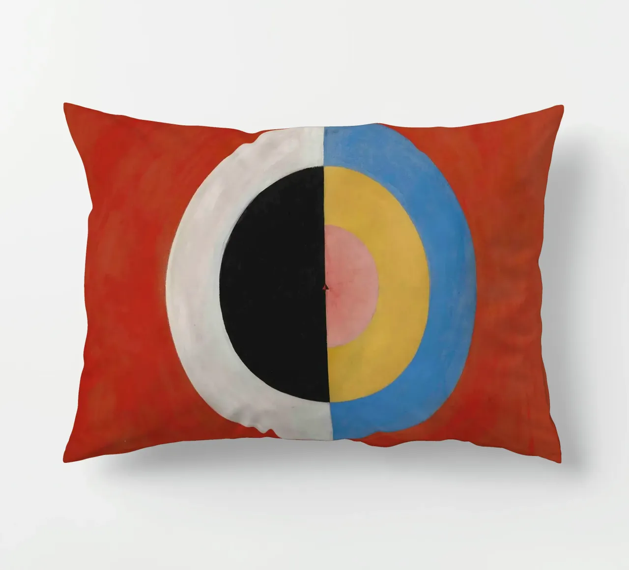 Hilma af Klint "The Swan No. 17" Cosmic Balance Print decorative cushion by homdeco