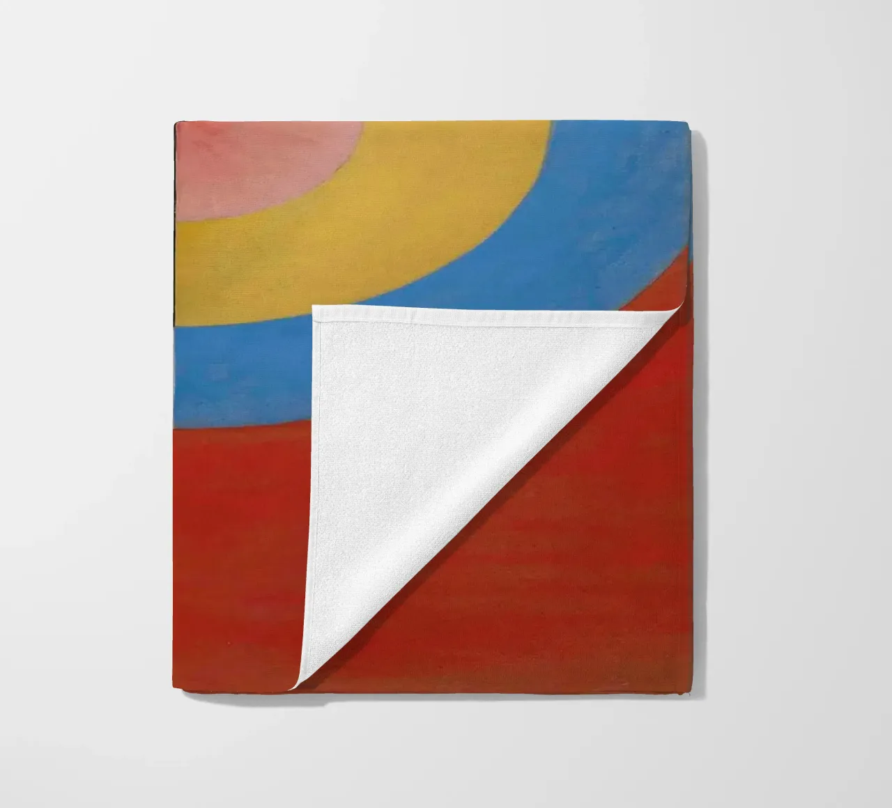 Hilma af Klint "The Swan No. 17" Cosmic Balance Print beach towel by homdeco