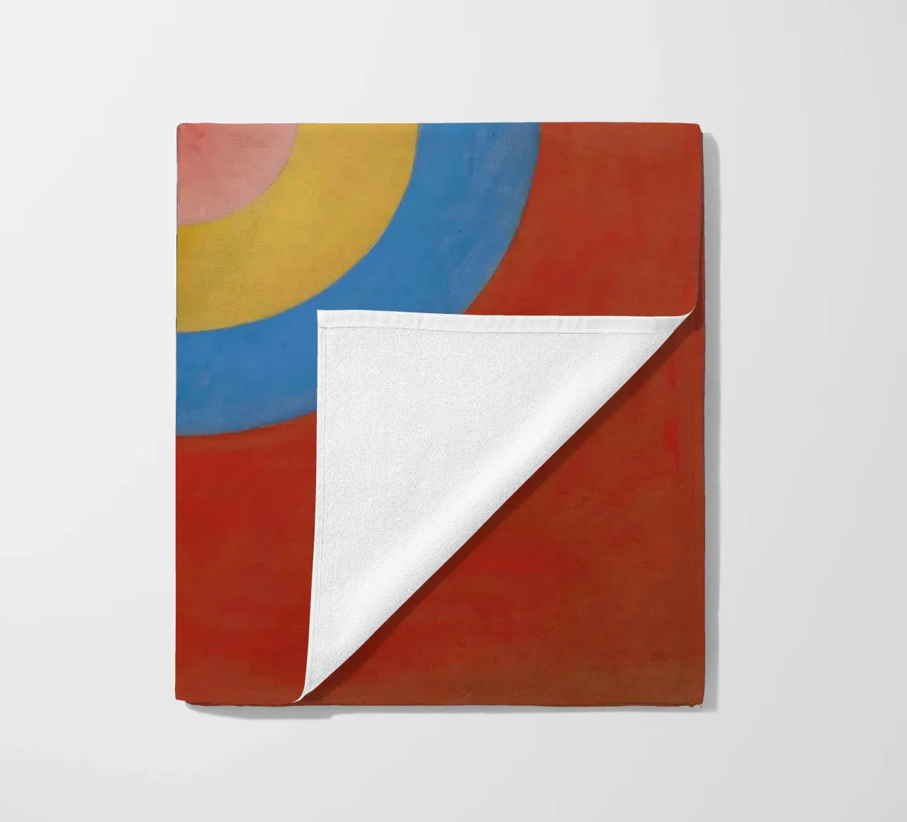 Hilma af Klint "The Swan No. 17" Cosmic Balance Print beach towel by homdeco