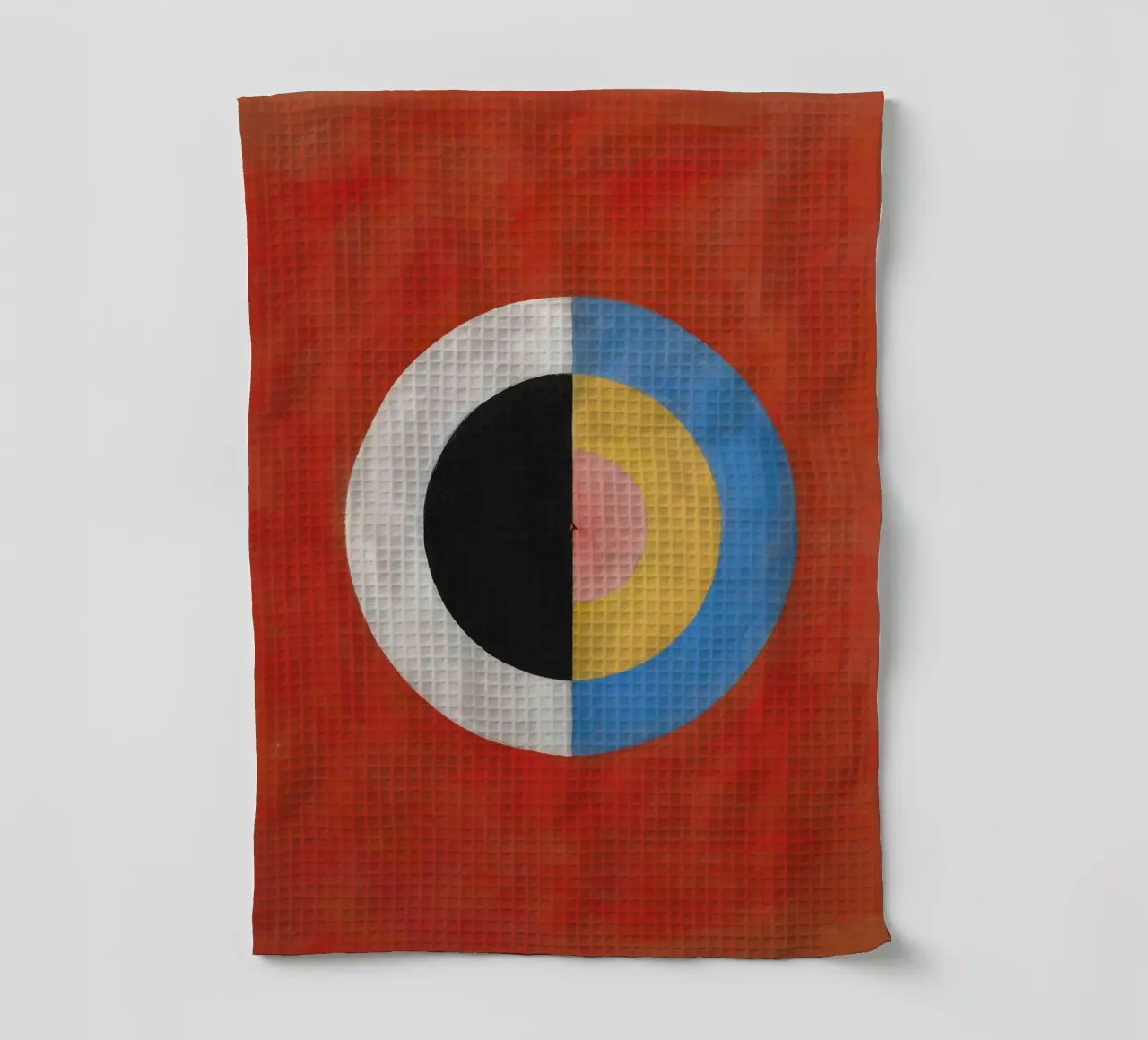 Hilma af Klint "The Swan No. 17" Cosmic Balance Print tea towel by homdeco