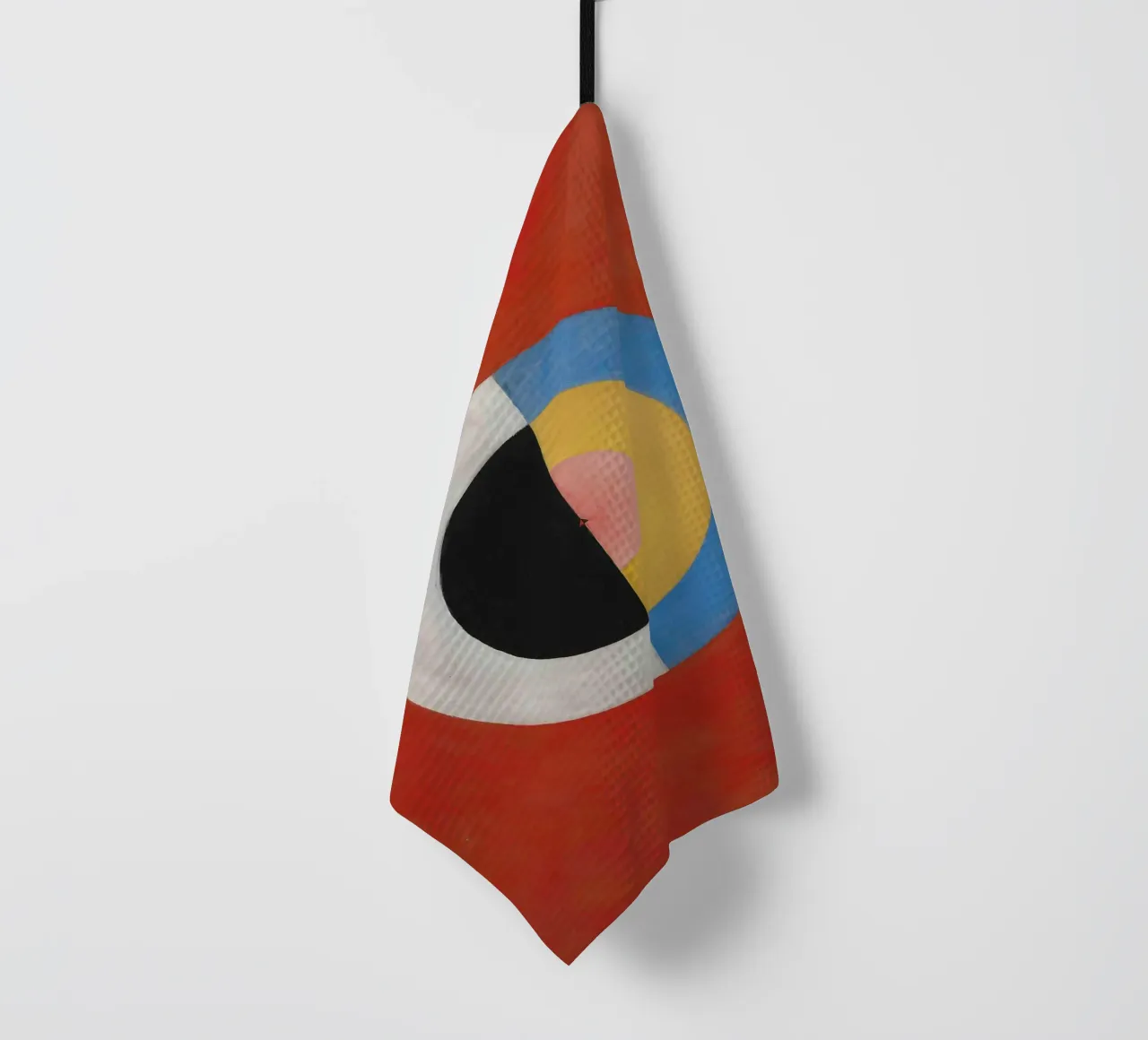 Hilma af Klint "The Swan No. 17" Cosmic Balance Print tea towel by homdeco