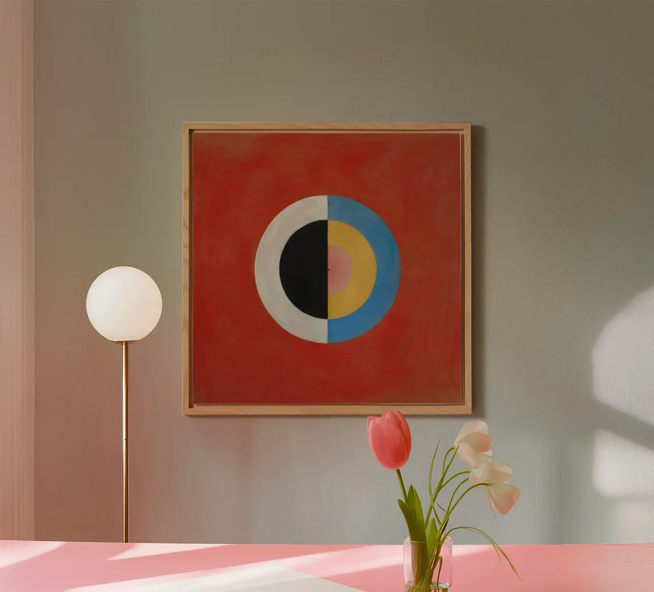 Hilma af Klint "The Swan No. 17" Cosmic Balance Print alu-dibond by homdeco