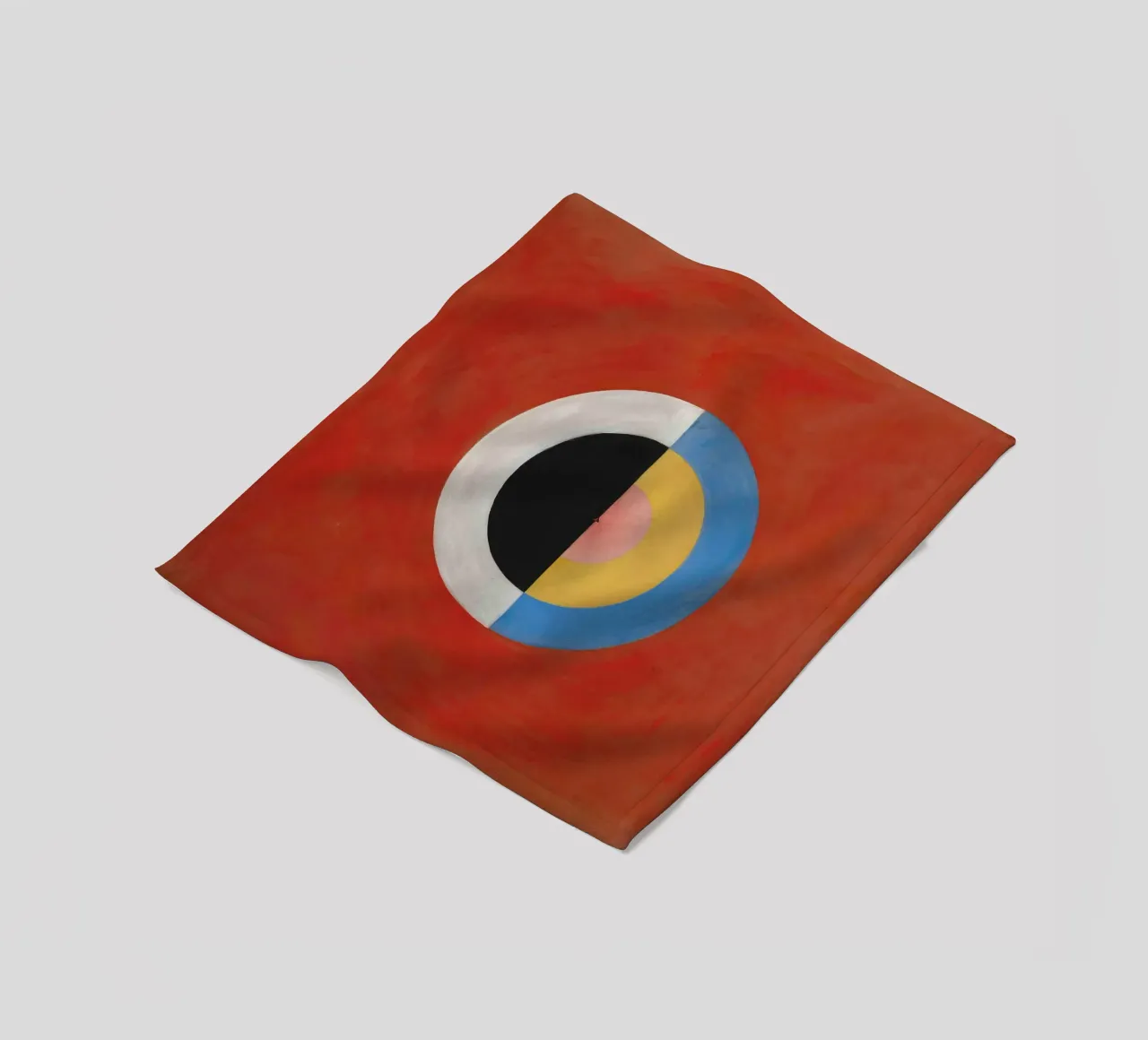 Hilma af Klint "The Swan No. 17" Cosmic Balance Print fleece blanket by homdeco