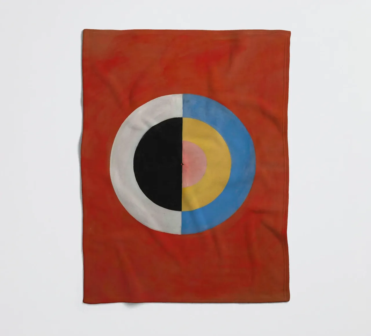 Hilma af Klint "The Swan No. 17" Cosmic Balance Print fleece blanket by homdeco