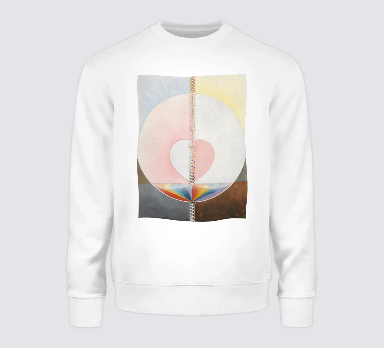Hilma af Klint "La colomba n. 1" Stampa cuore cosmico felpa da homdeco