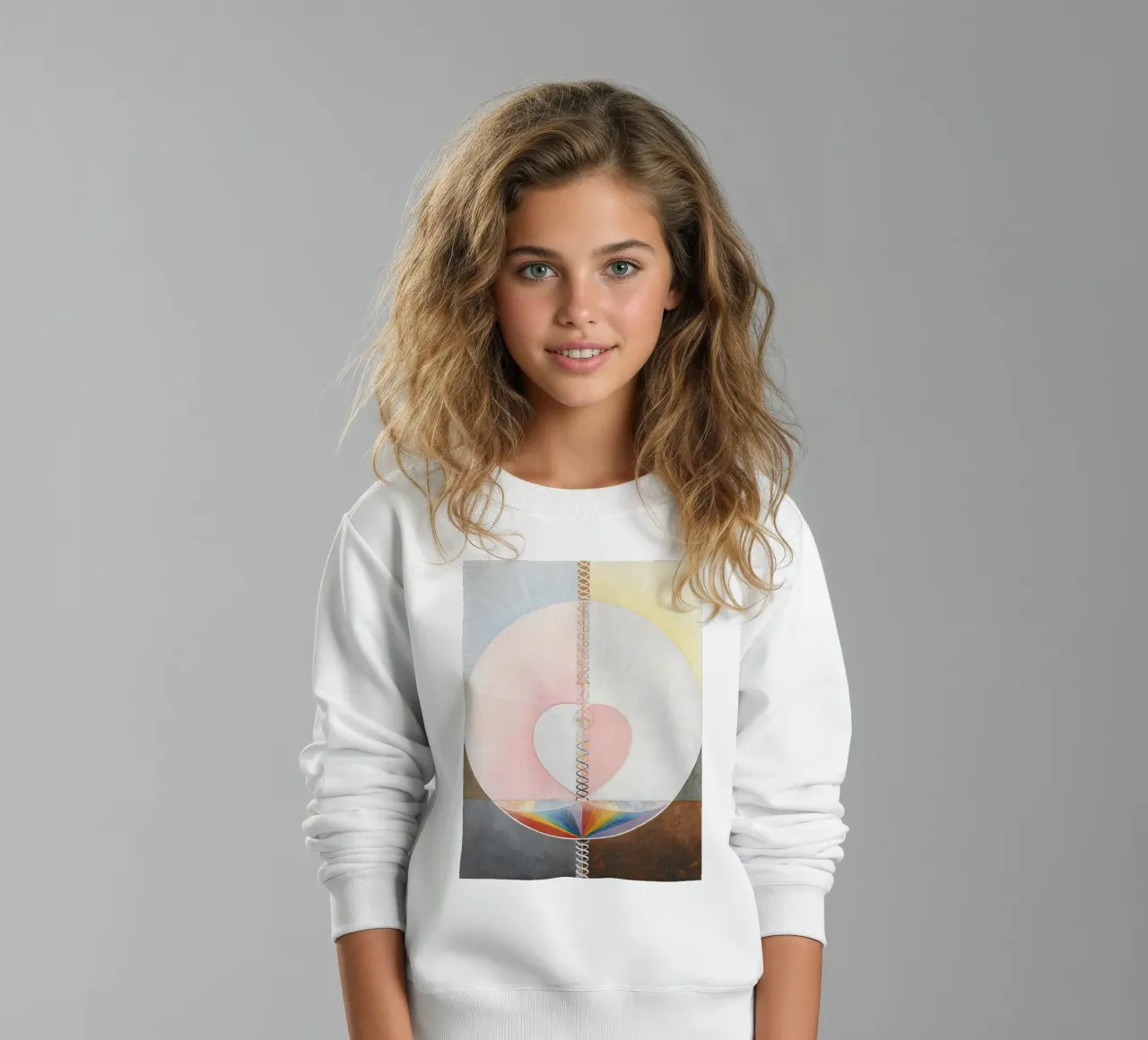 Hilma af Klint "La colomba n. 1" Stampa cuore cosmico felpa bambino da homdeco