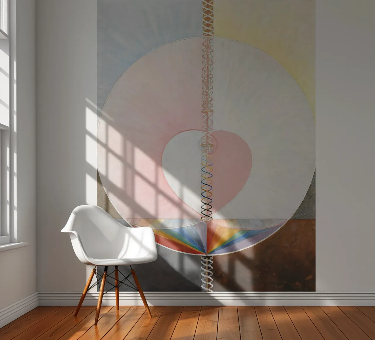 Hilma af Klint "The Dove No. 1" Cosmic Heart Print photo wallpaper by homdeco
