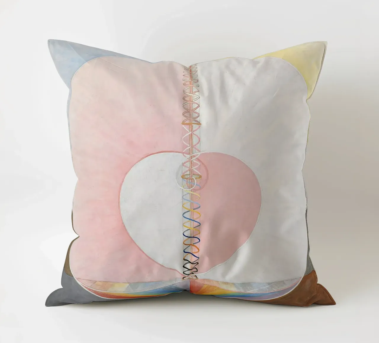 Hilma af Klint "La colomba n. 1" Stampa cuore cosmico cuscino da homdeco