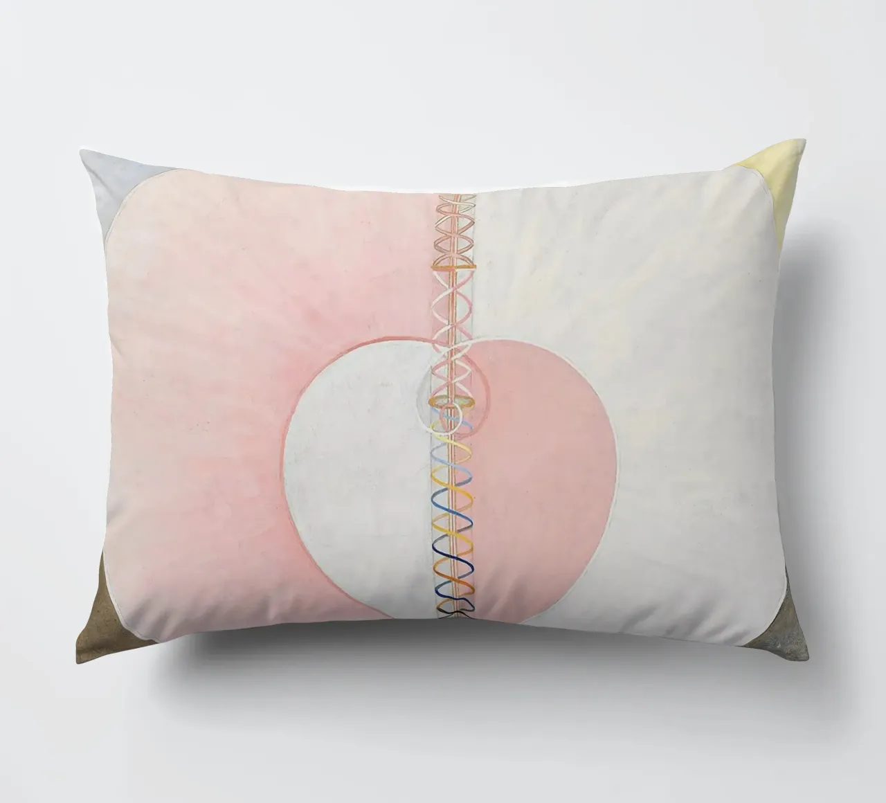 Hilma af Klint "La colomba n. 1" Stampa cuore cosmico cuscino da homdeco