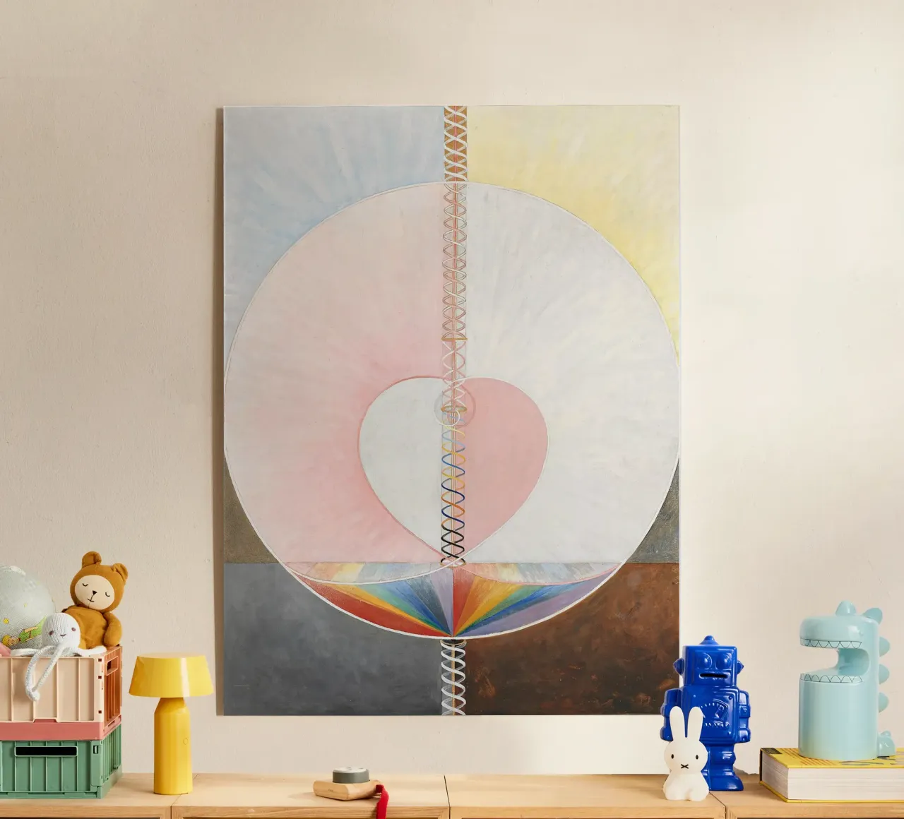 Hilma af Klint "La colomba n. 1" Stampa cuore cosmico plexiglass da homdeco