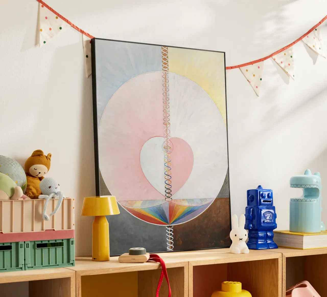 Hilma af Klint "La colomba n. 1" Stampa cuore cosmico alluminio dibond da homdeco